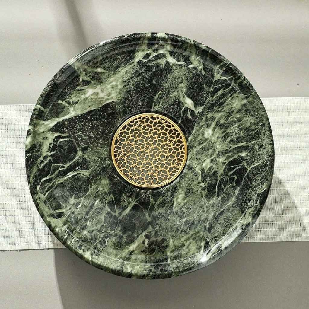  Khay Trà Đá Cẩm Thạch Nguyên Khối Cao BKSTCN-9586 