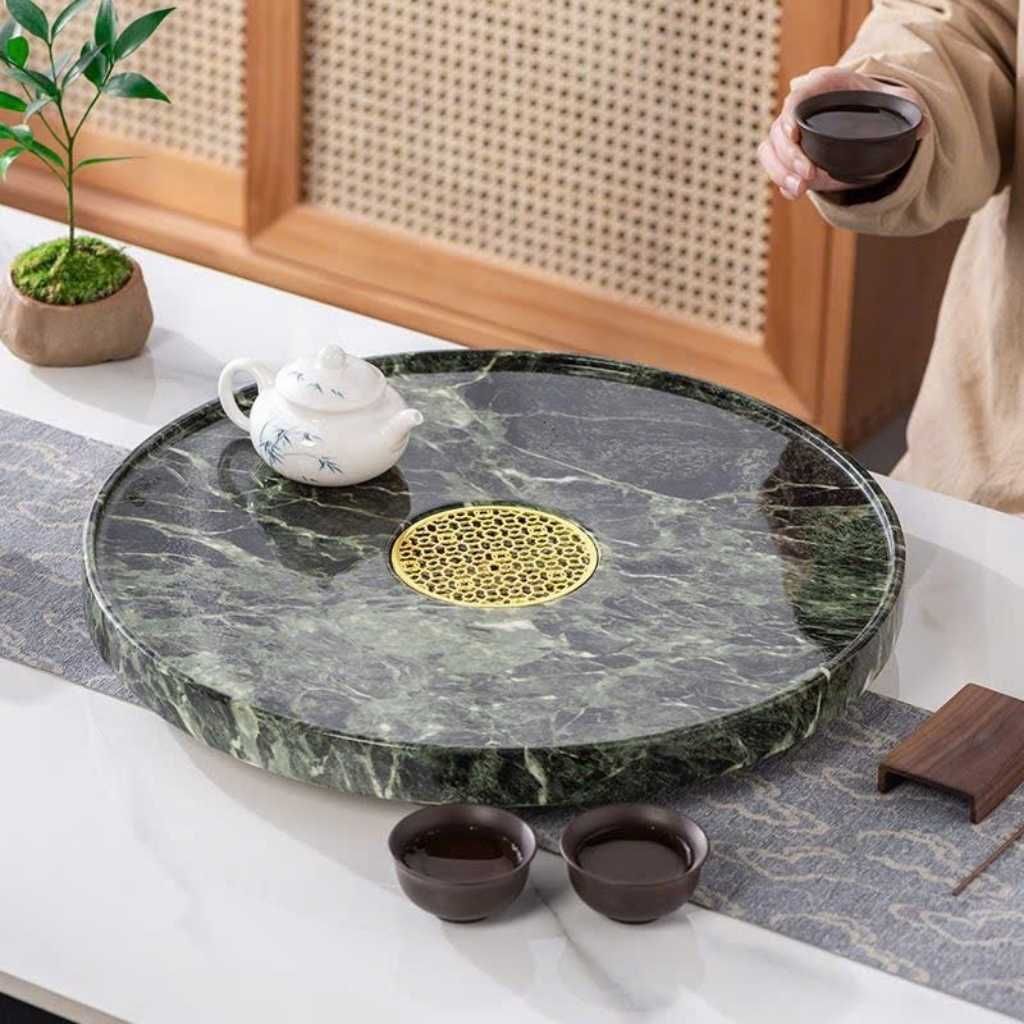  Khay Trà Đá Cẩm Thạch Nguyên Khối Cao Cấp BKSTCN-9587 