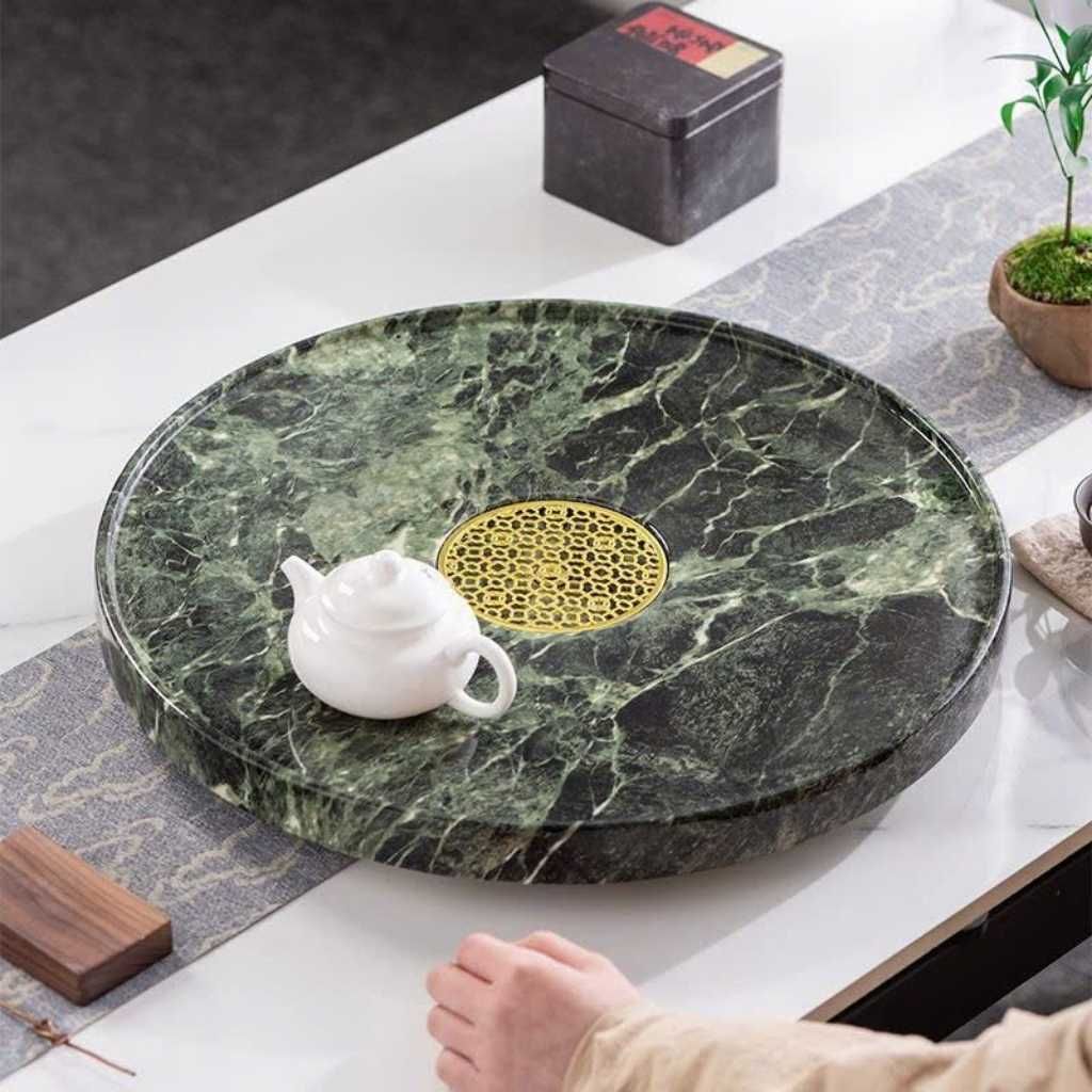  Khay Trà Đá Cẩm Thạch Nguyên Khối Cao Cấp BKSTCN-9587 