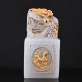  Ấn Ngọc Long Quân Dát Vàng Sưu Tầm BKSTCN-9588 