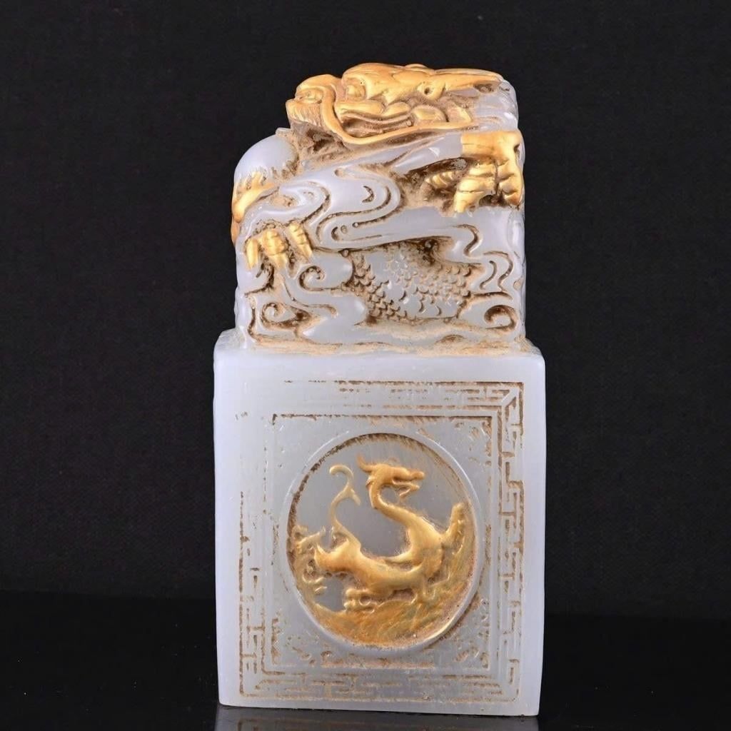  Ấn Ngọc Long Quân Dát Vàng Sưu Tầm BKSTCN-9588 