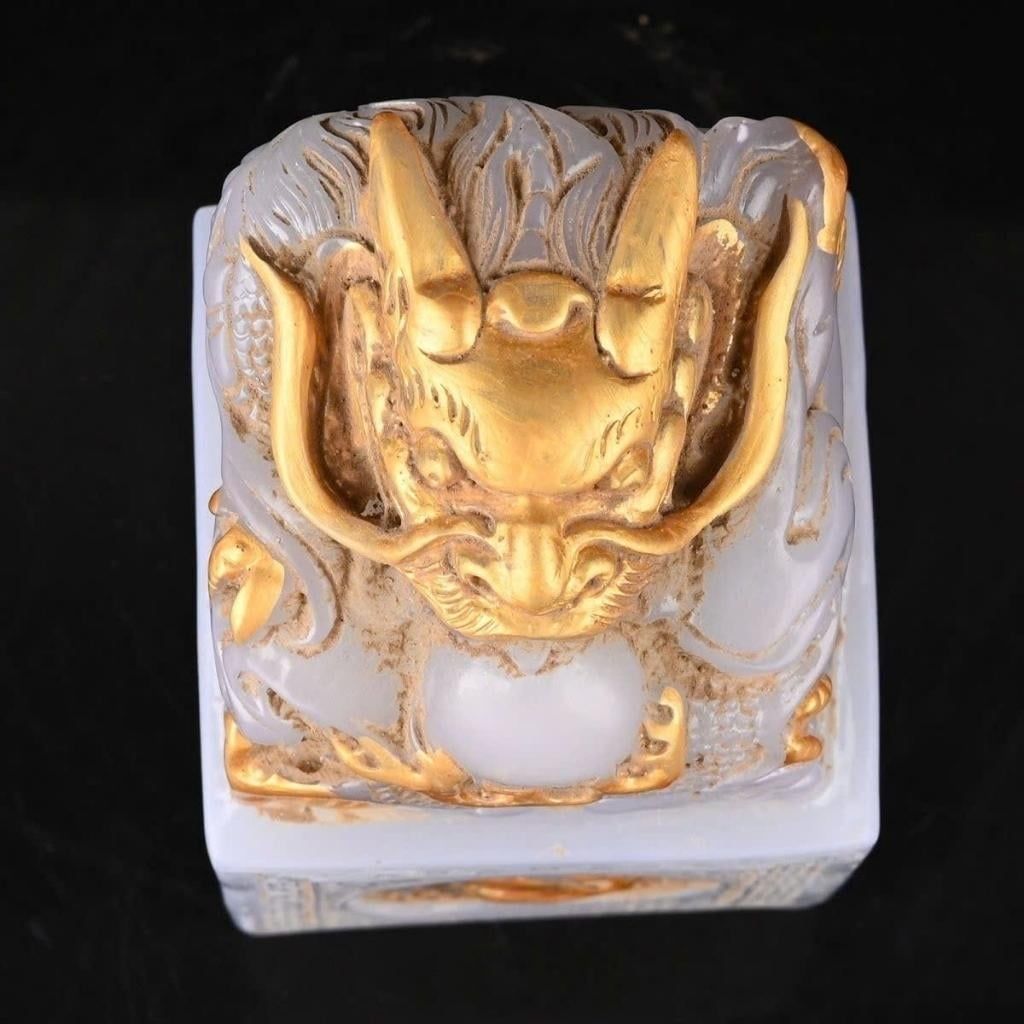  Ấn Ngọc Long Quân Dát Vàng Sưu Tầm BKSTCN-9588 