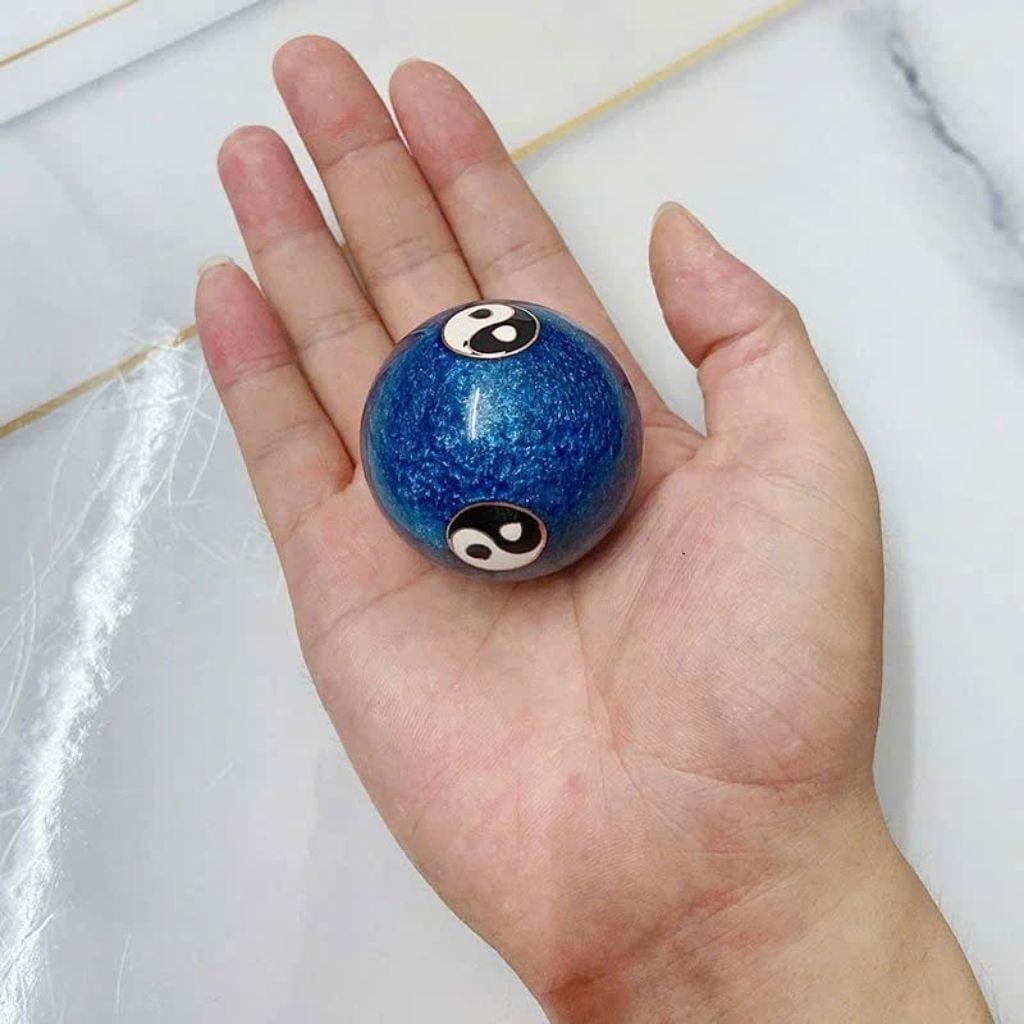  Cặp bi lăn tay bằng đá âm dương BKSTCN-9593 