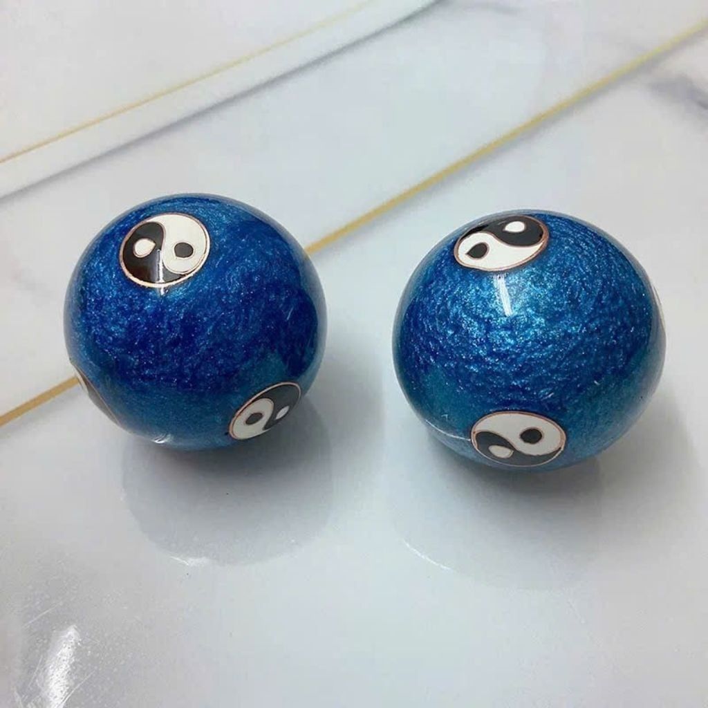  Cặp bi lăn tay bằng đá âm dương BKSTCN-9593 