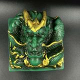  Ấn Rồng Ngọc Xanh Men Vàng Phong Thủy BKSTCN-9599 