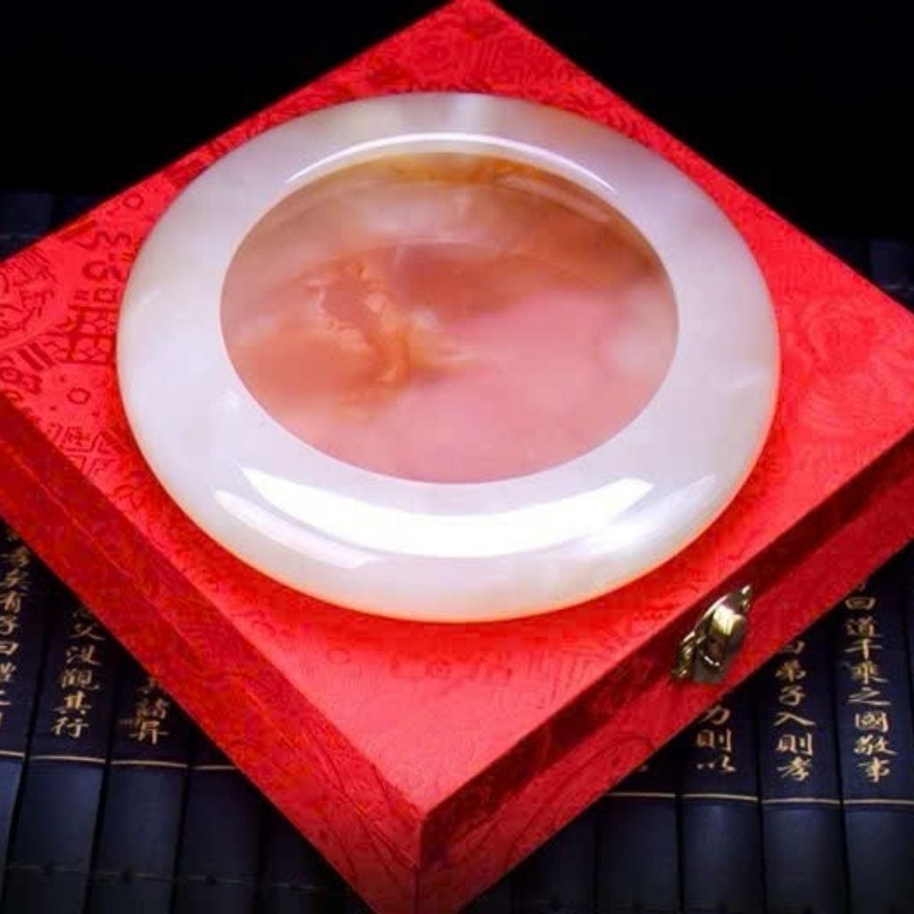  Bát Ngọc Trang Trí Vân Cam Tự Nhiên Đường Kính BKSTCN-9602 