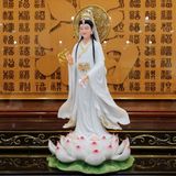 Tượng Phật Quan Âm Đá Cẩm Thạch BKSTCN-9617 