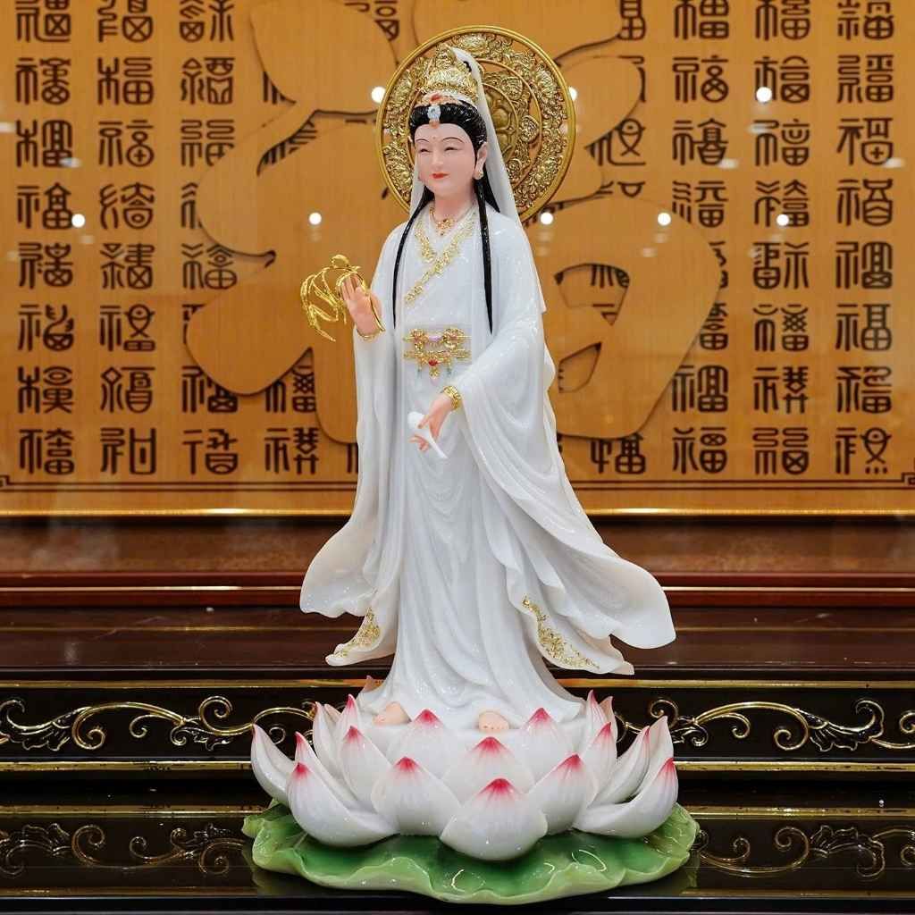  Tượng Phật Quan Âm Đá Cẩm Thạch BKSTCN-9617 