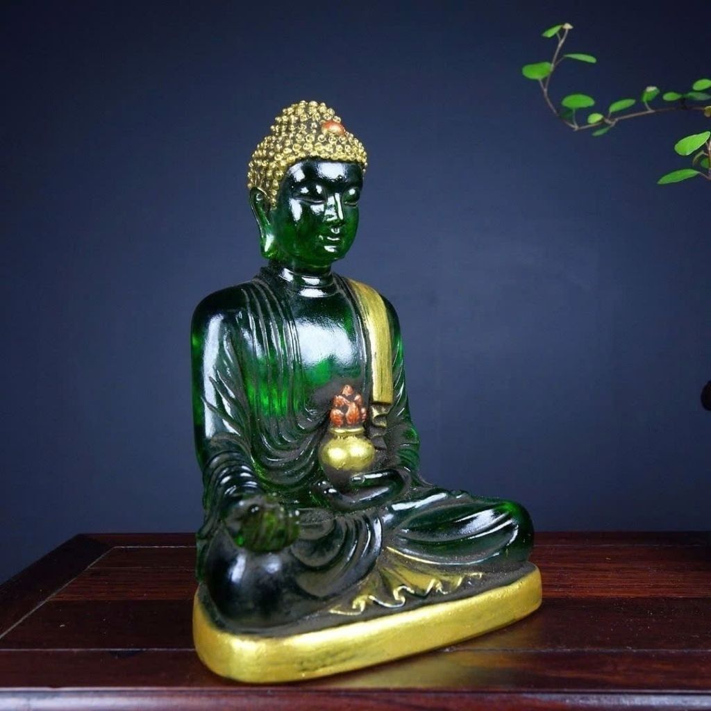  Tượng Phật Dược Sư Lưu Ly Xanh Cao Cấp  BKSTCN-9620 