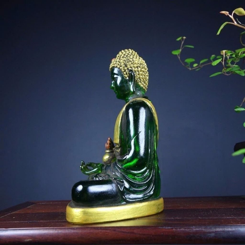  Tượng Phật Dược Sư Lưu Ly Xanh Cao Cấp  BKSTCN-9620 