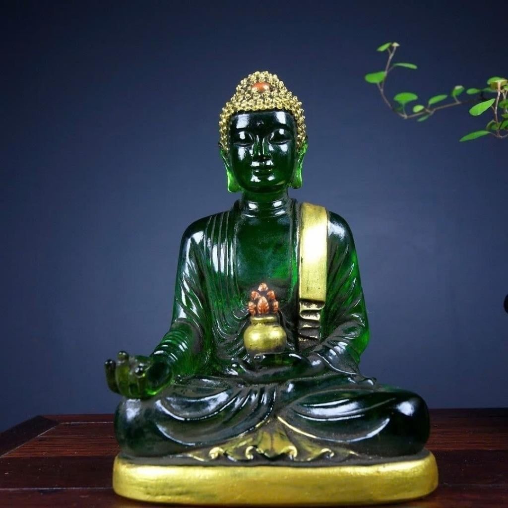  Tượng Phật Dược Sư Lưu Ly Xanh Cao Cấp  BKSTCN-9620 