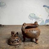  Lư Hương Đồng Cổ Song Nhĩ Sưu Tầm Độc Lạ BKSTCN-9621 