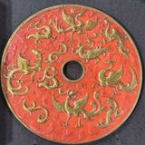  Đồng Điếu Ngọc Đồng Tâm Bọc Đồng Giả Cổ Họa Tiết Bách Điểu BKSTCN-9629 
