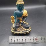  Tượng Phật Dược Sư Lưu Ly Xanh Ngọc Mạ Vàng Cao Cấp BKSTCN-9630 