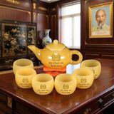  Bộ Ấm Chén Ngọc Hoàng Long In Logo Bộ Công An BKSTCN-9640 