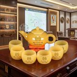  Bộ Ấm Chén Ngọc Hoàng Long In Logo Bộ Công An BKSTCN-9640 
