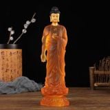  Tôn Tượng Đức Phật A Di Đà Bằng Lưu Ly Cam Hổ Phách Cao Cấp BKSTCN-9671 