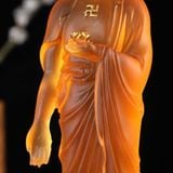  Tôn Tượng Đức Phật A Di Đà Bằng Lưu Ly Cam Hổ Phách Cao Cấp BKSTCN-9671 