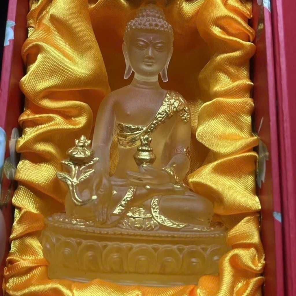  Tượng Phật Dược Sư Lưu Ly Vàng Dát Vàng BKSTCN-9678 