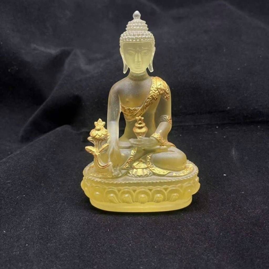  Tượng Phật Dược Sư Lưu Ly Vàng Dát Vàng BKSTCN-9678 