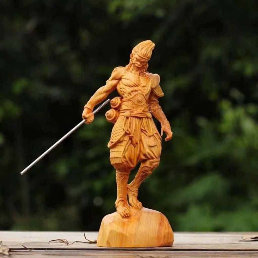  Tượng Tôn Ngộ Không gỗ hoàng dương BKWOCN-9212 