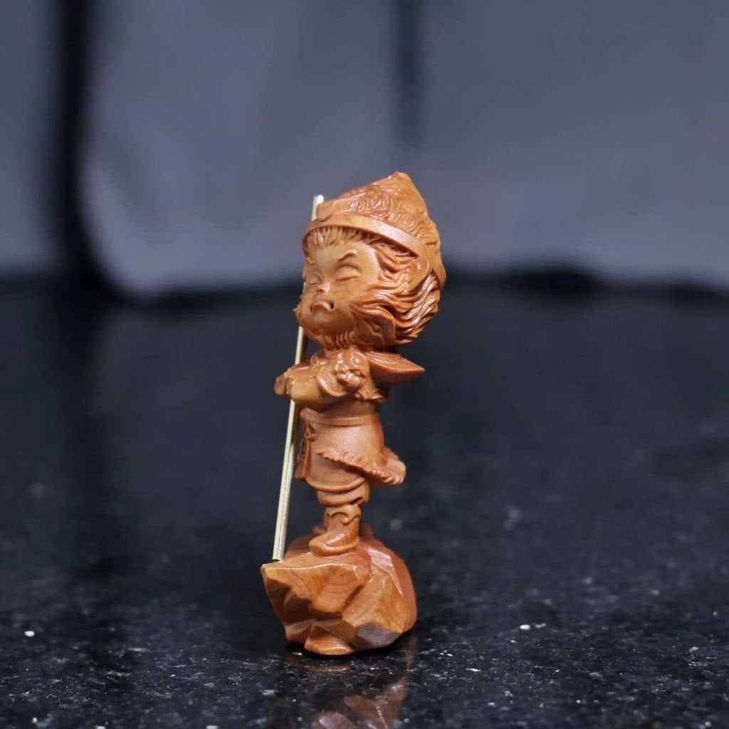  Tượng Tôn Ngộ Không gỗ hoàng dương BKWOCN-9213 
