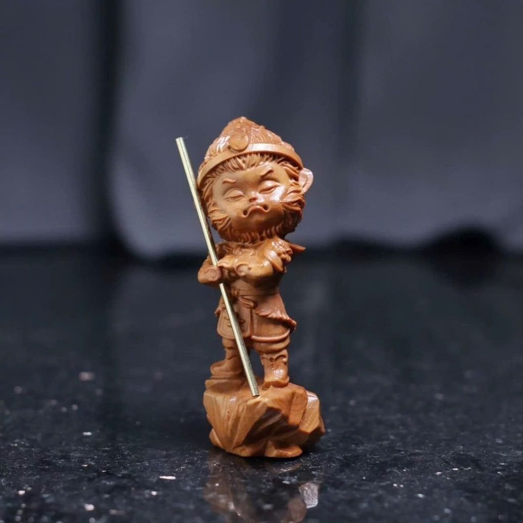  Tượng Tôn Ngộ Không gỗ hoàng dương BKWOCN-9213 