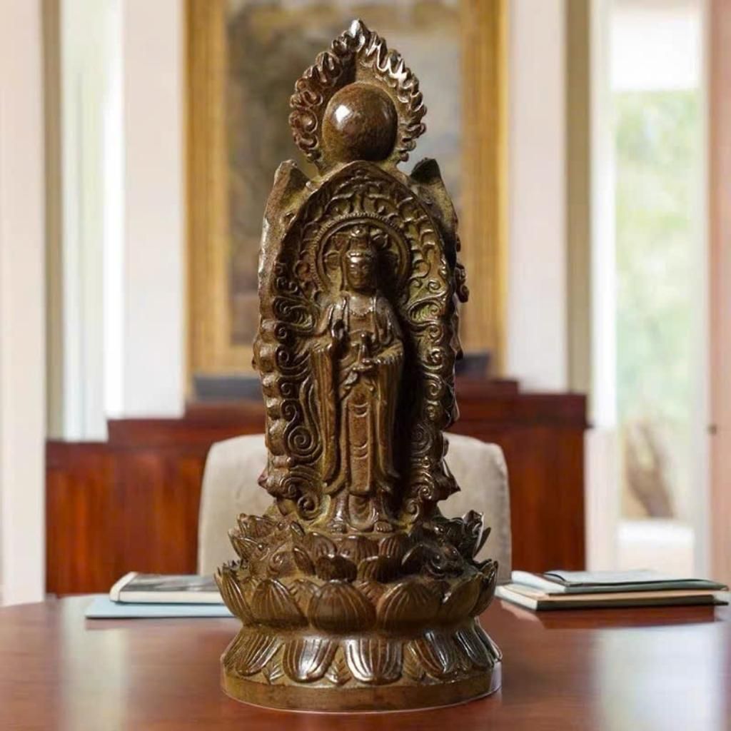  Tượng Gỗ Tam Thế Phật BKWOCN-9214 