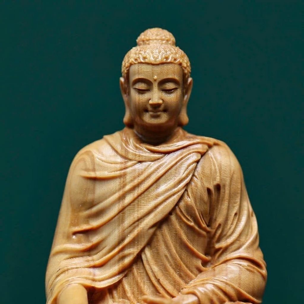  Tượng phật Thích Ca Mầu Ni ngồi đài sen  BKWOCN-9218 