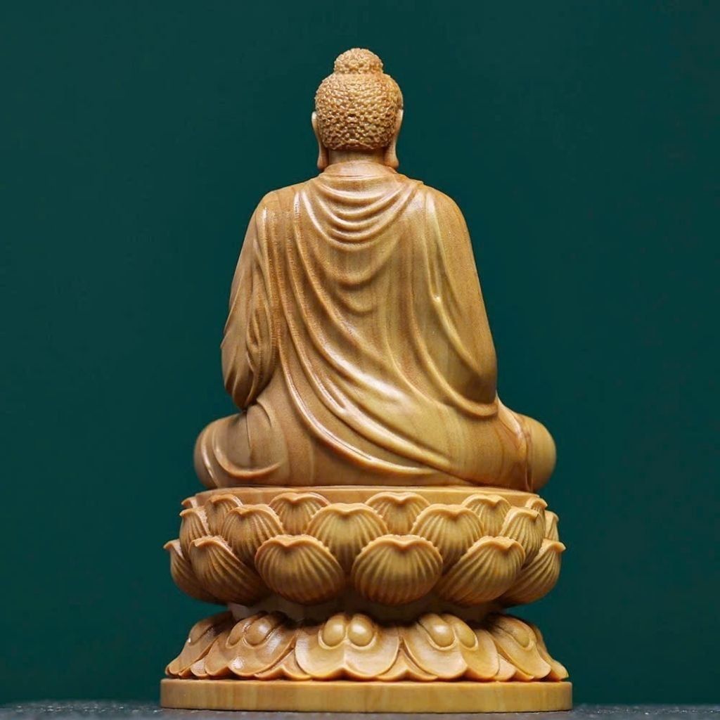  Tượng phật Thích Ca Mầu Ni ngồi đài sen  BKWOCN-9218 