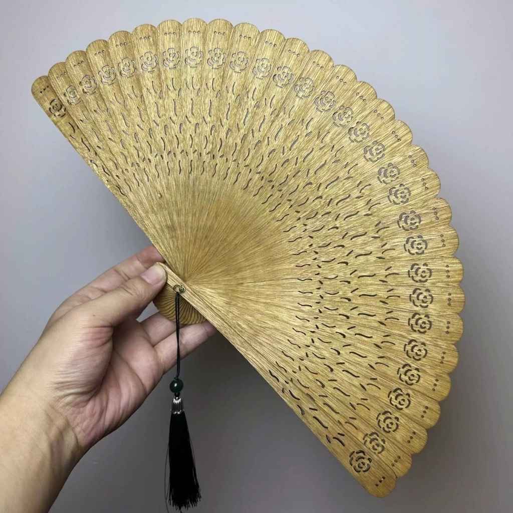  Quạt Gỗ Trang Trí Chạm Khắc Decor Cổ Điển BKWOCN-9228 