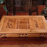  Khay Trà Khắc Trúc và Thư Pháp  BKWOCN-9230 