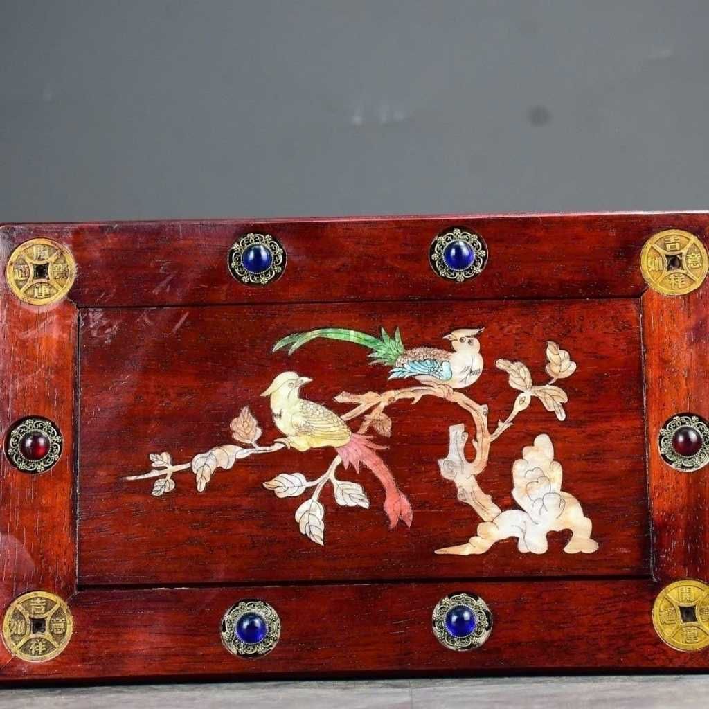  Khay Trà Gỗ Mini Khảm Trai Decor BKWOCN-9233 