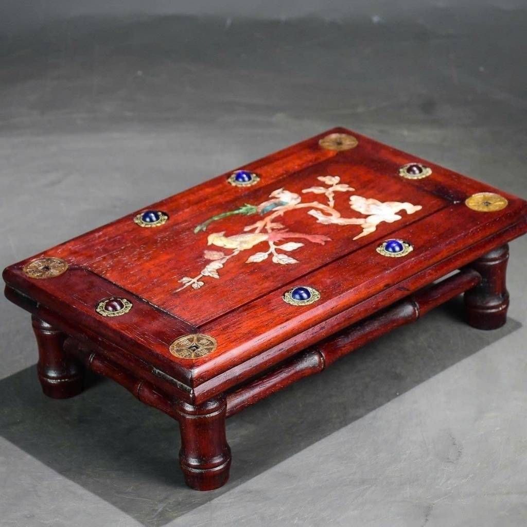  Khay Trà Gỗ Mini Khảm Trai Decor BKWOCN-9233 