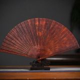  Quạt Gỗ Mỹ Nghệ Chạm Khắc Trưng Bày Đẹp BKWOCN-9236 