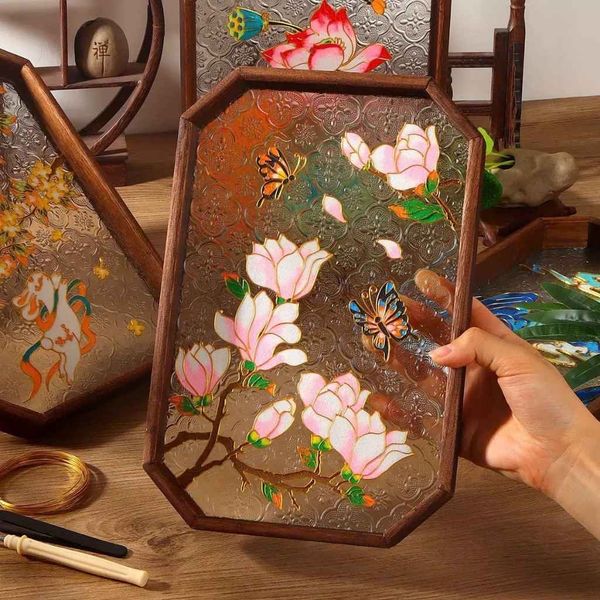  Khay Trà Gỗ Khảm Trai Vẽ Tranh Nghệ Thuật BKWOCN-9251 