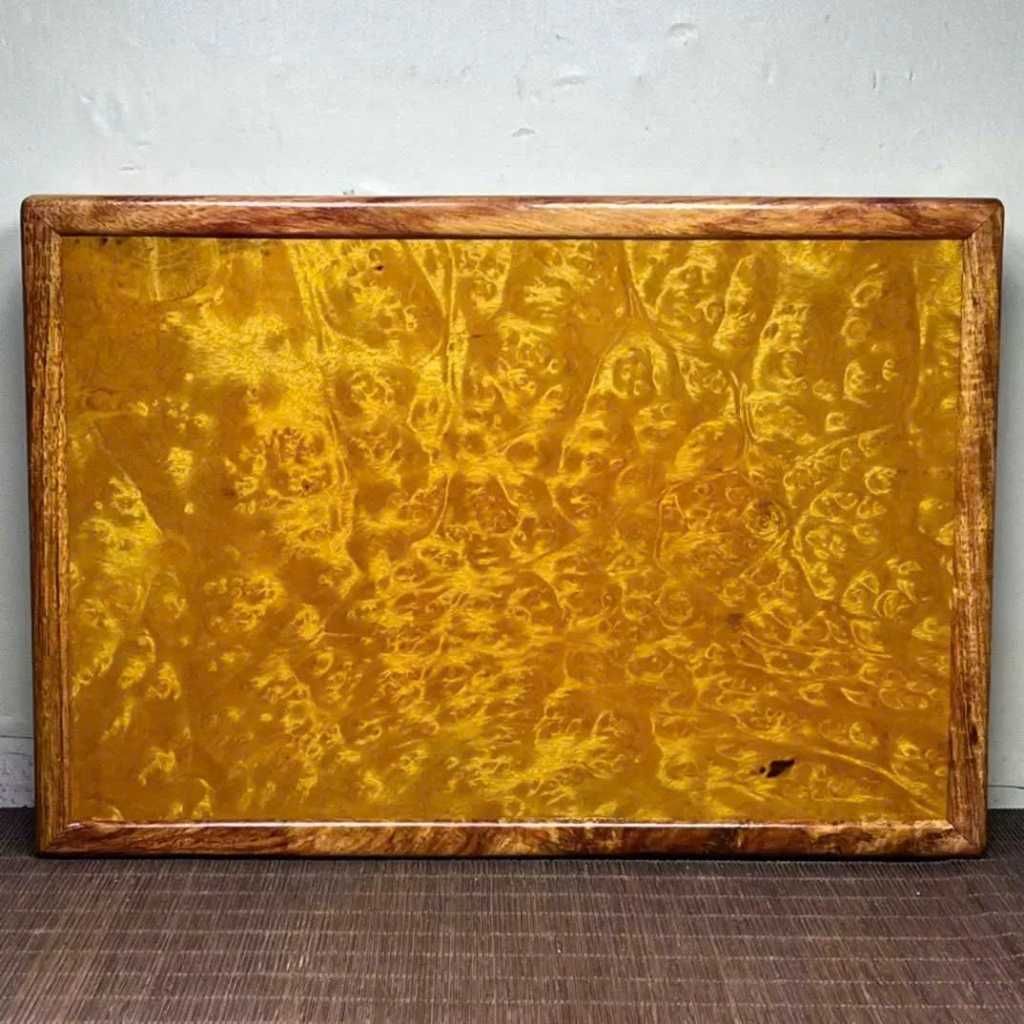  Khay Trà Gỗ Nu Mặt Kín Vân Chun Cao Cấp BKWOCN-9253 