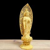  Tượng Phật Tổ A Di Đà Gỗ Hoàng Dương BKWOCN-9286 