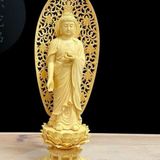  Tượng Phật Tổ A Di Đà Gỗ Hoàng Dương BKWOCN-9286 