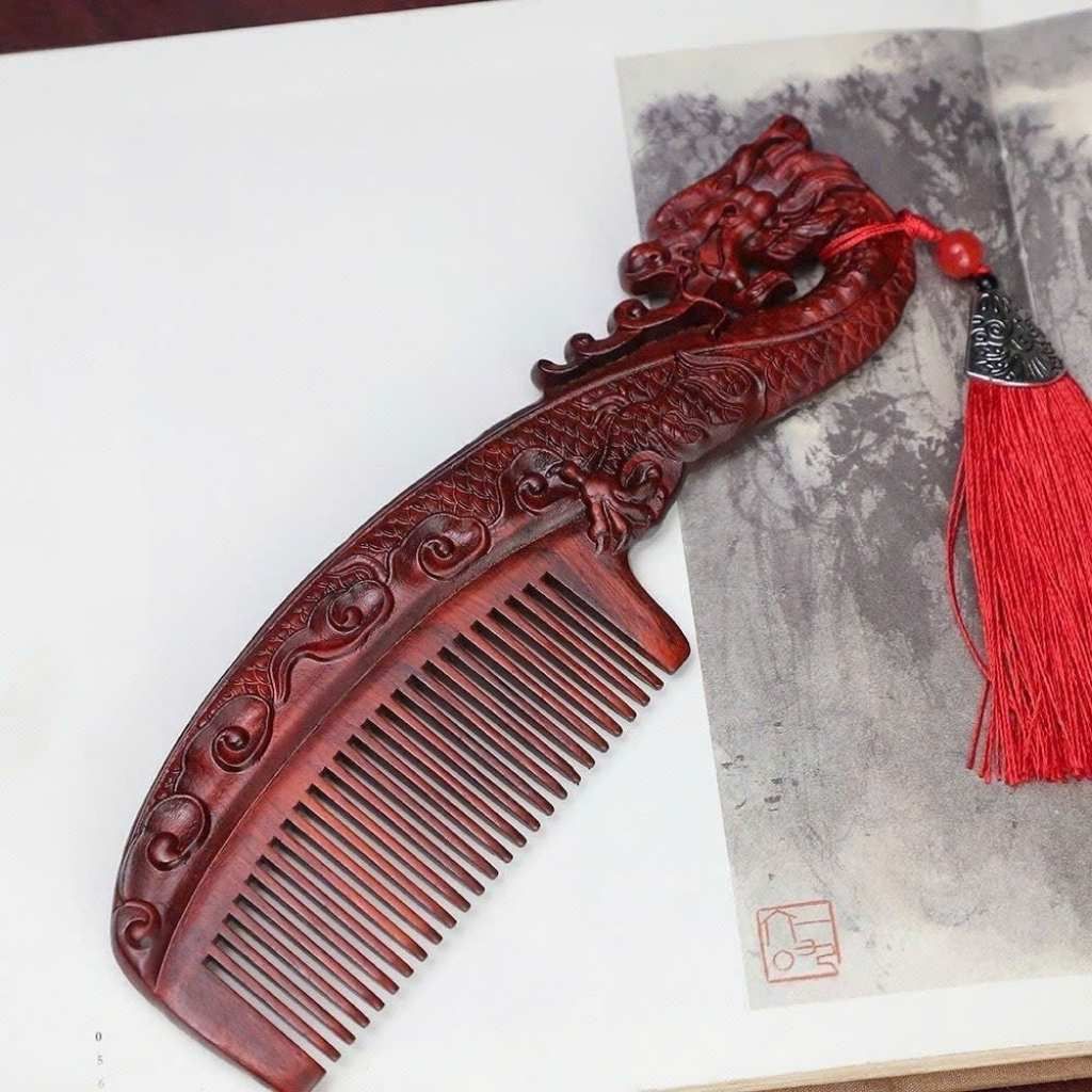  Lược Phượng Sưu Tầm Gỗ Hồng Mộc Chạm Khắc Thủ Công BKWOCN-9299 