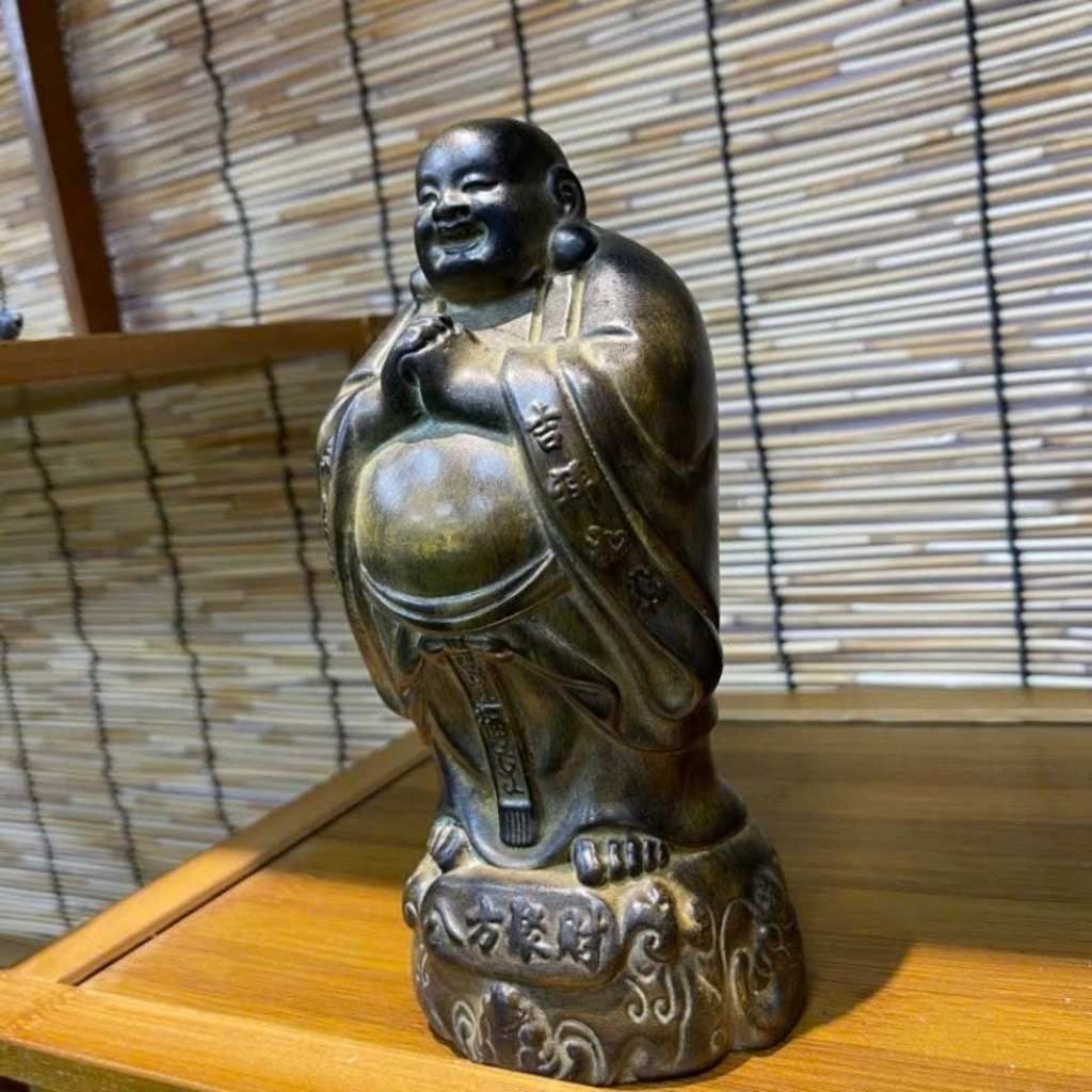  Tượng Di Lặc Chúc Phúc Gỗ Trắc 18cm BKWOCN-9300 