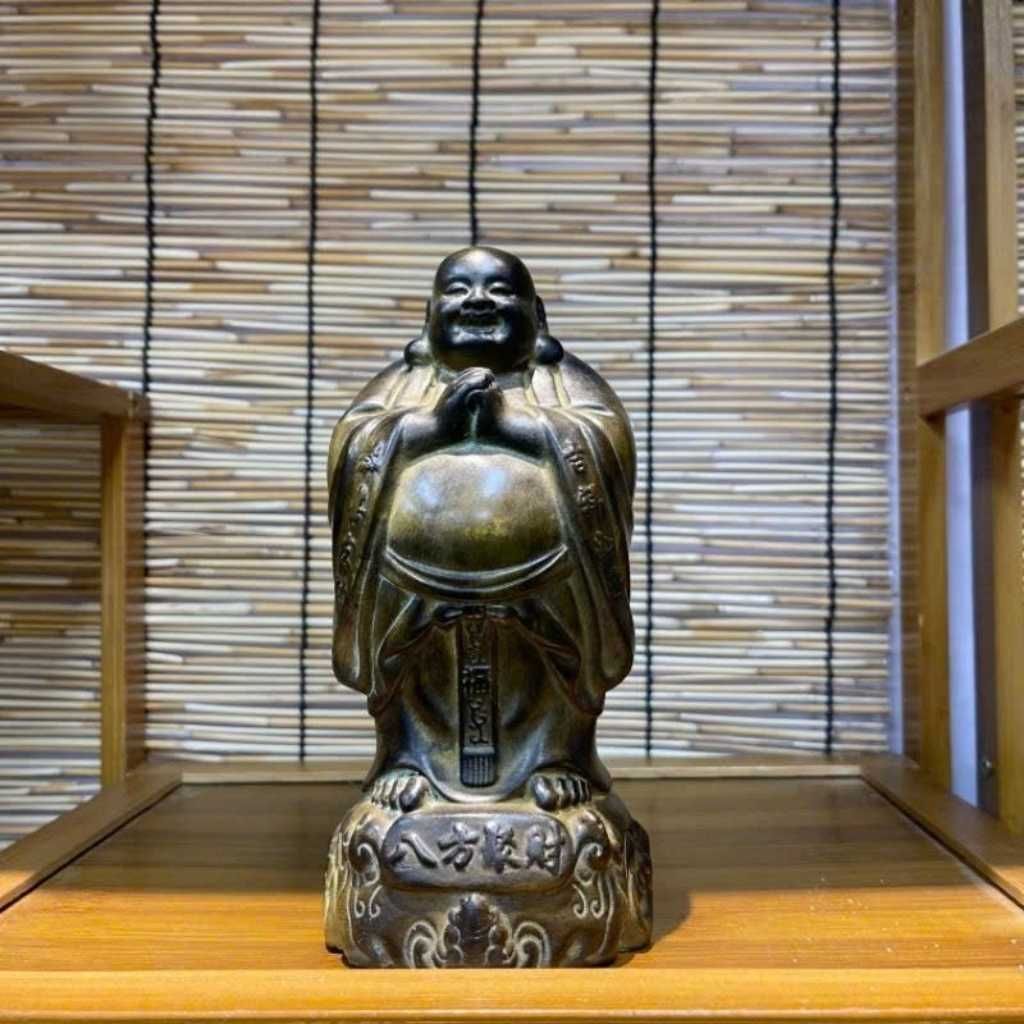  Tượng Di Lặc Chúc Phúc Gỗ Trắc 18cm BKWOCN-9300 