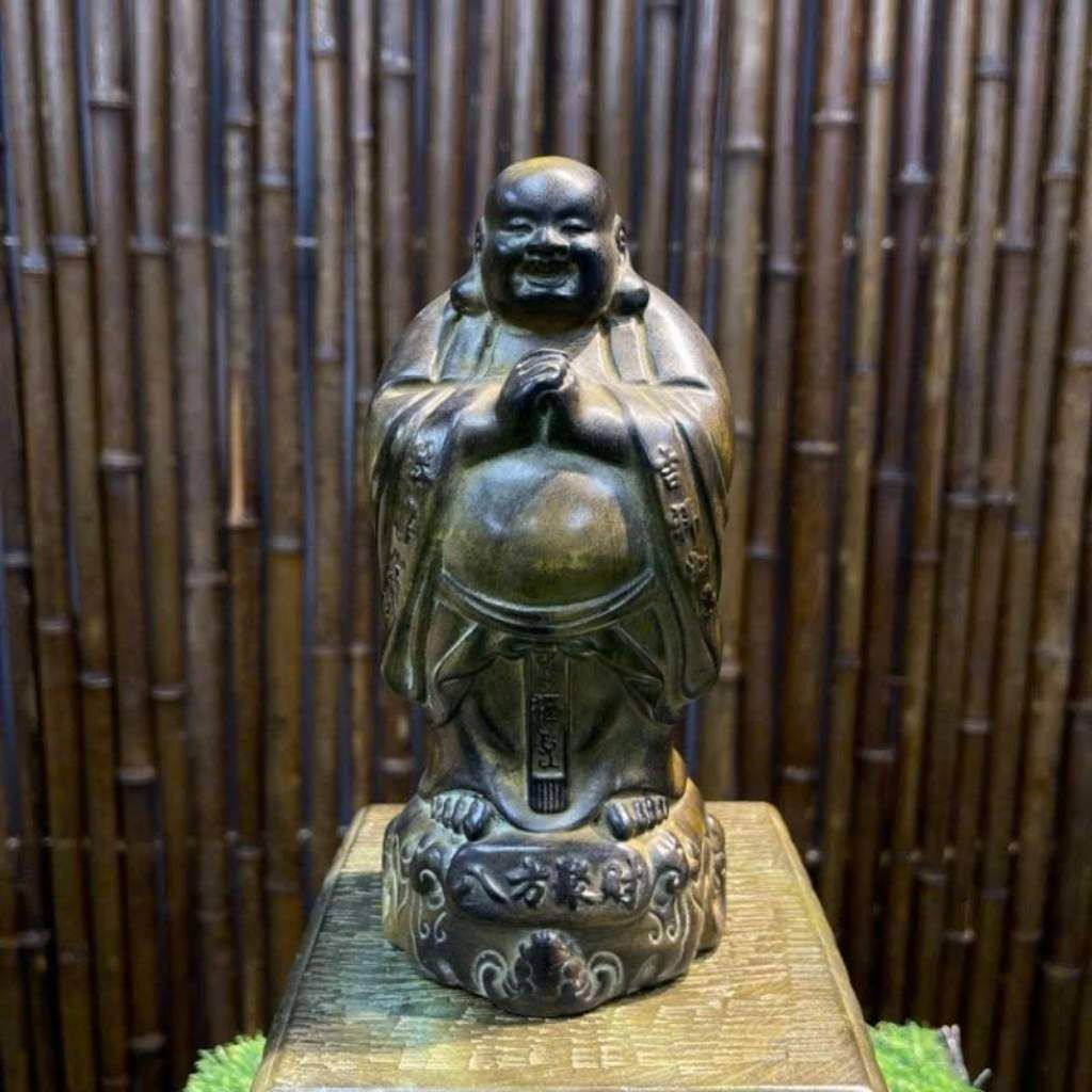  Tượng Di Lặc Chúc Phúc Gỗ Trắc 18cm BKWOCN-9300 