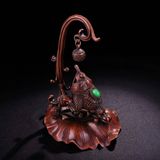  Xông Trầm Thiềm Thừ Khảm Ngọc Lục Bảo  BKWOCN-9302 