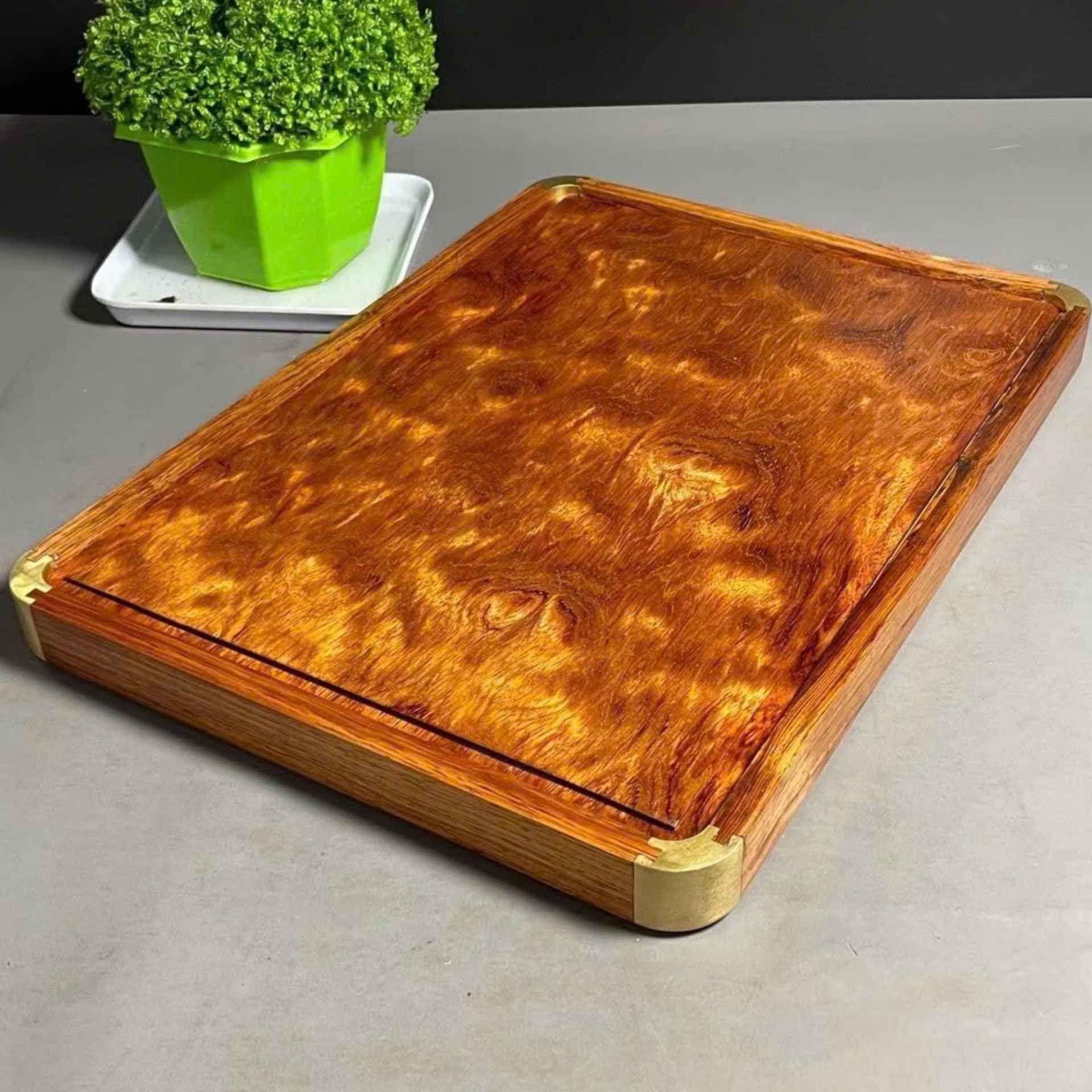  Khay Trà Gỗ Nu Sưa Bo Góc BKWOCN-9323 