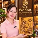  Tranh Trầm Hương Nhất Tâm Bái Phật Đục Tinh Xảo Kèm Đế Gỗ BKWOCN-9330 