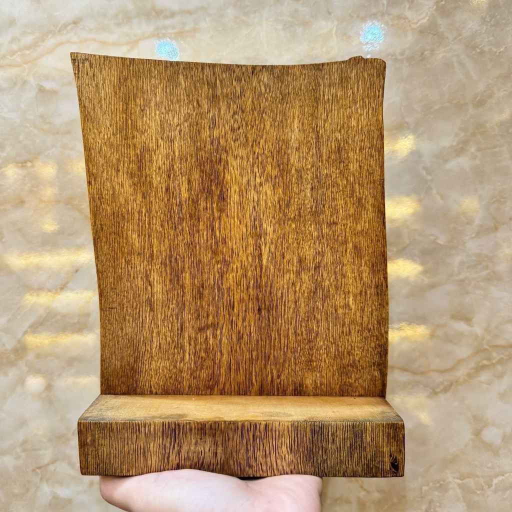  Tranh Trầm Hương Nhất Tâm Bái Phật Đục Tinh Xảo Kèm Đế Gỗ BKWOCN-9330 
