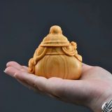  Tượng Di Lặc Gỗ Hoàng Dương Mini BKWOVN-9189 