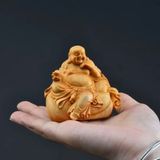  Tượng Di Lặc Gỗ Hoàng Dương Mini BKWOVN-9189 