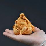  Tượng Di Lặc Gỗ Hoàng Dương Mini BKWOVN-9189 